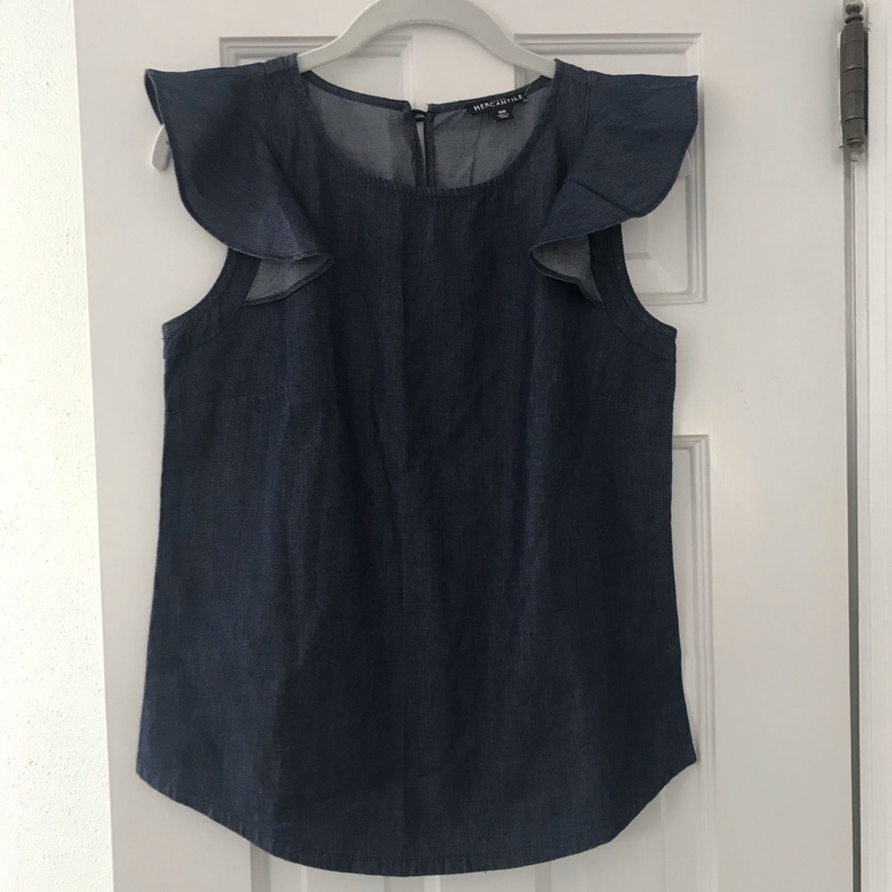 J. Crew Denim Blouse